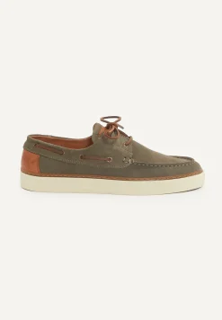 Clearance River Woods Daim bootschoenen met veters kaki -