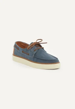 Online River Woods Daim bootschoenen met veters blauw -