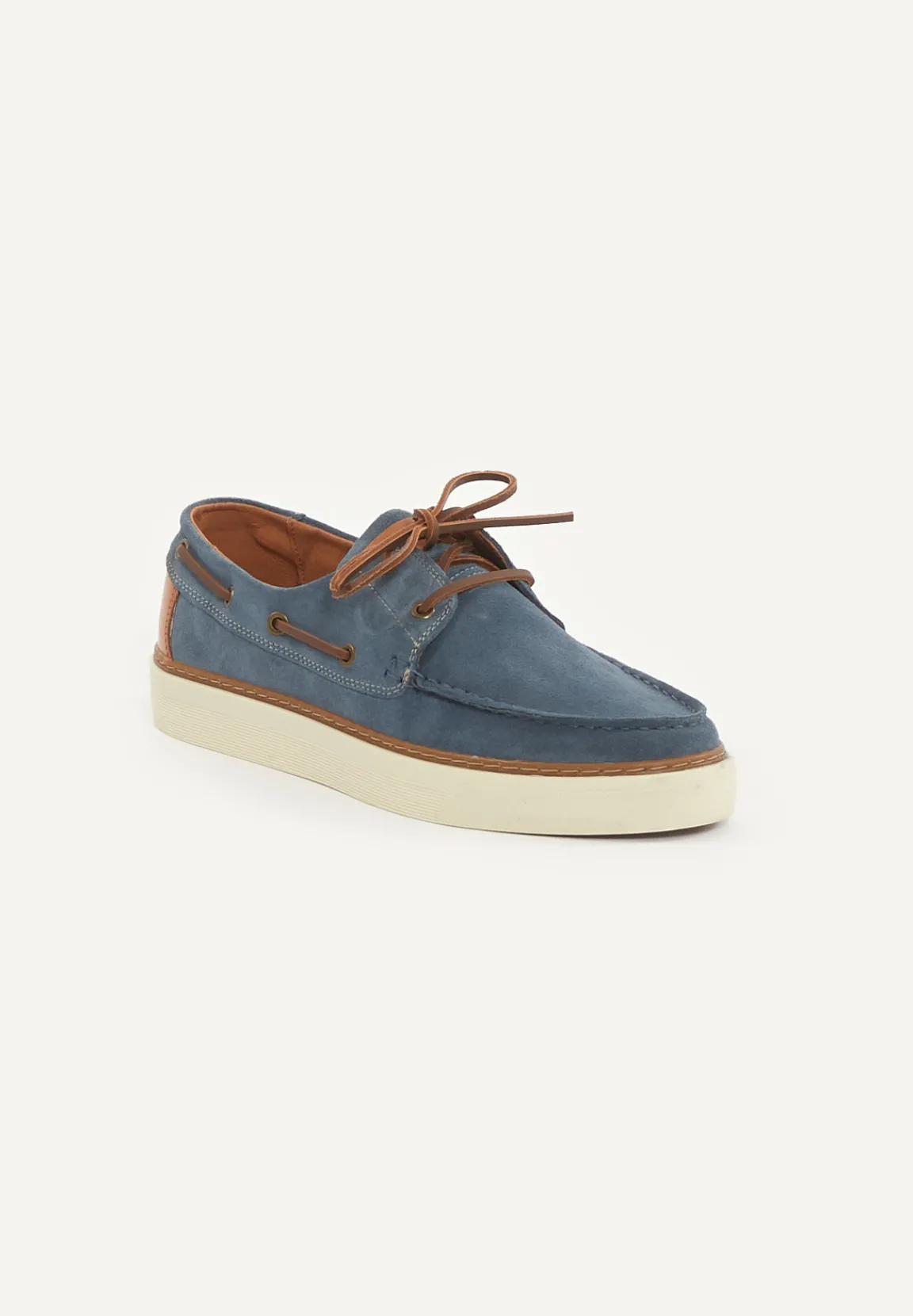Online River Woods Daim bootschoenen met veters blauw -