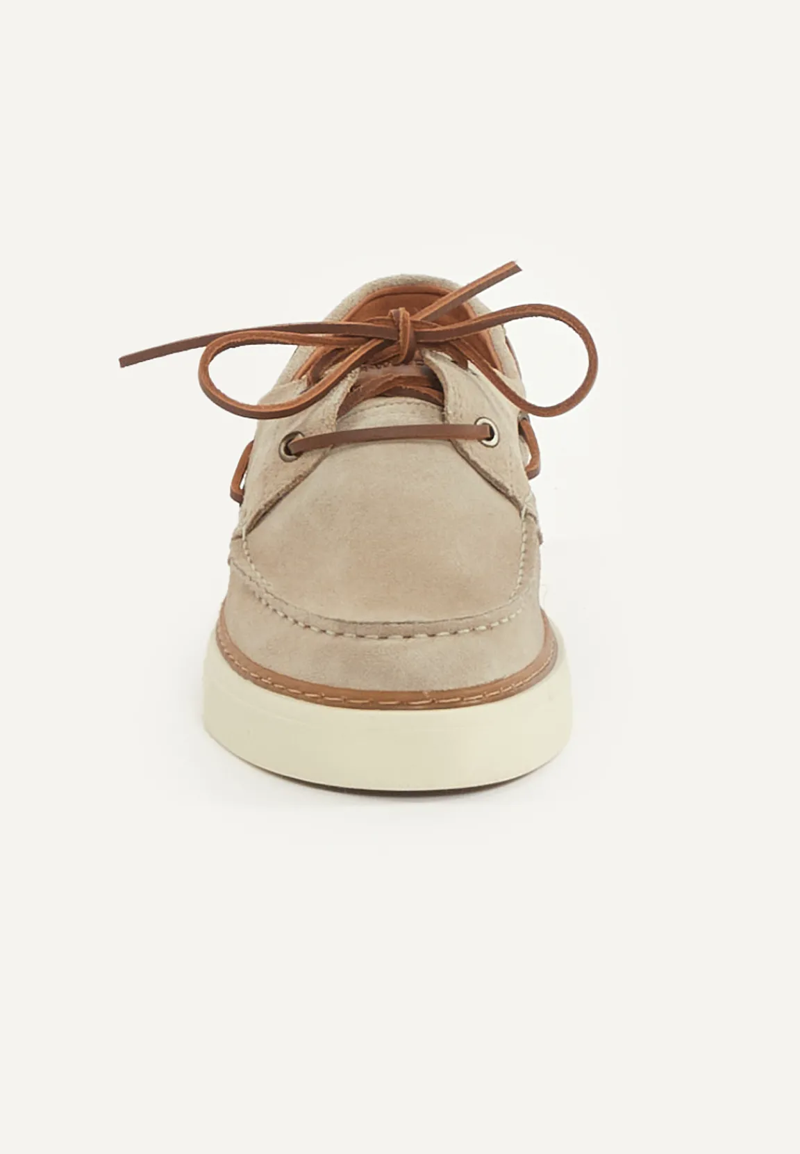 Fashion River Woods Daim bootschoenen met veters beige -