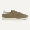 Fashion River Woods Daim sneakers met veters kaki -