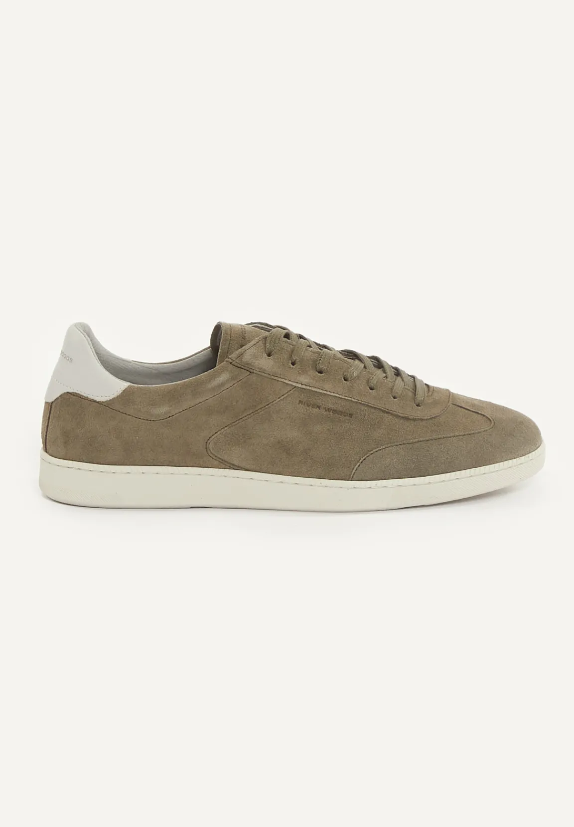 Fashion River Woods Daim sneakers met veters kaki -