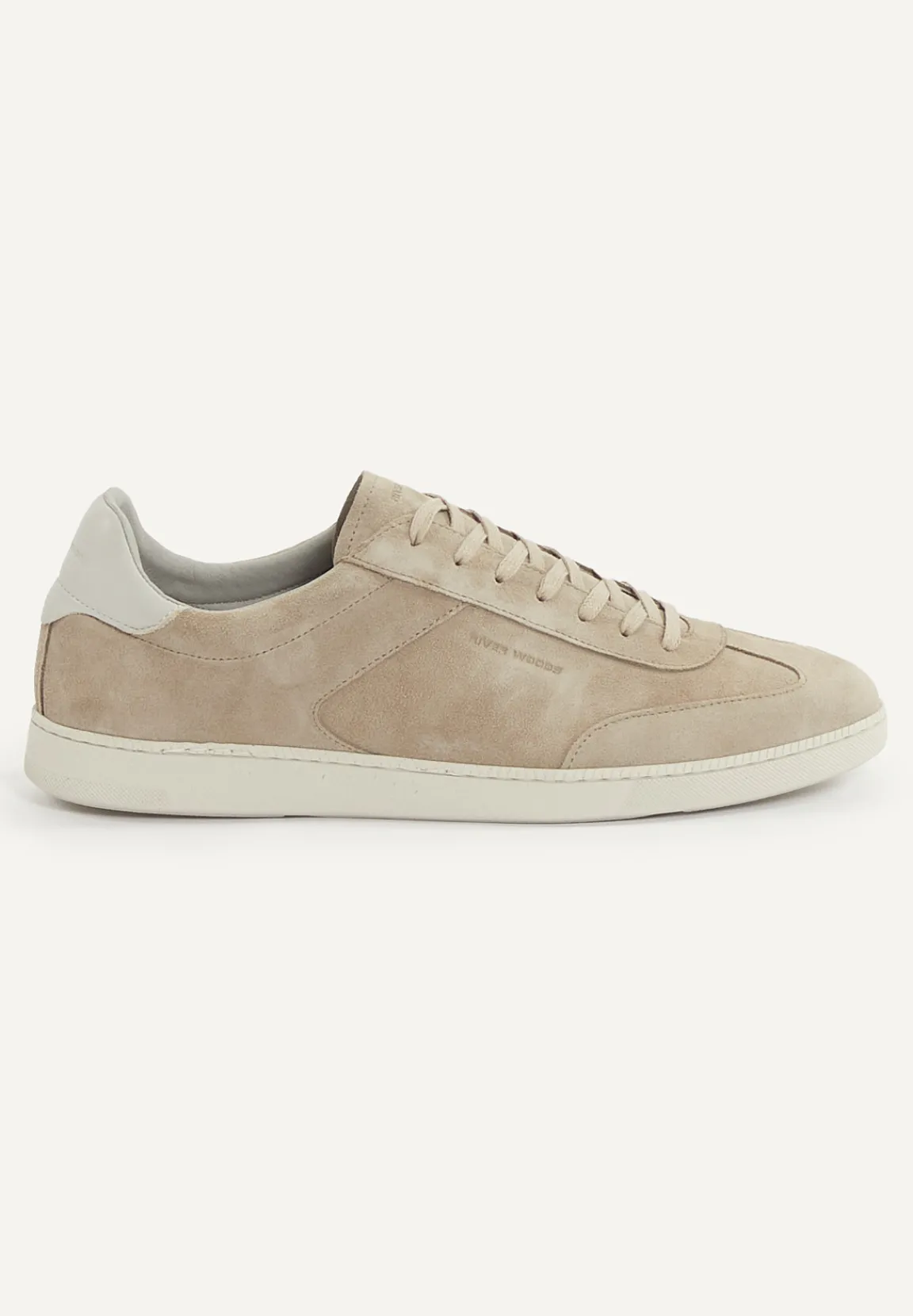 Best River Woods Daim sneakers met veters beige -