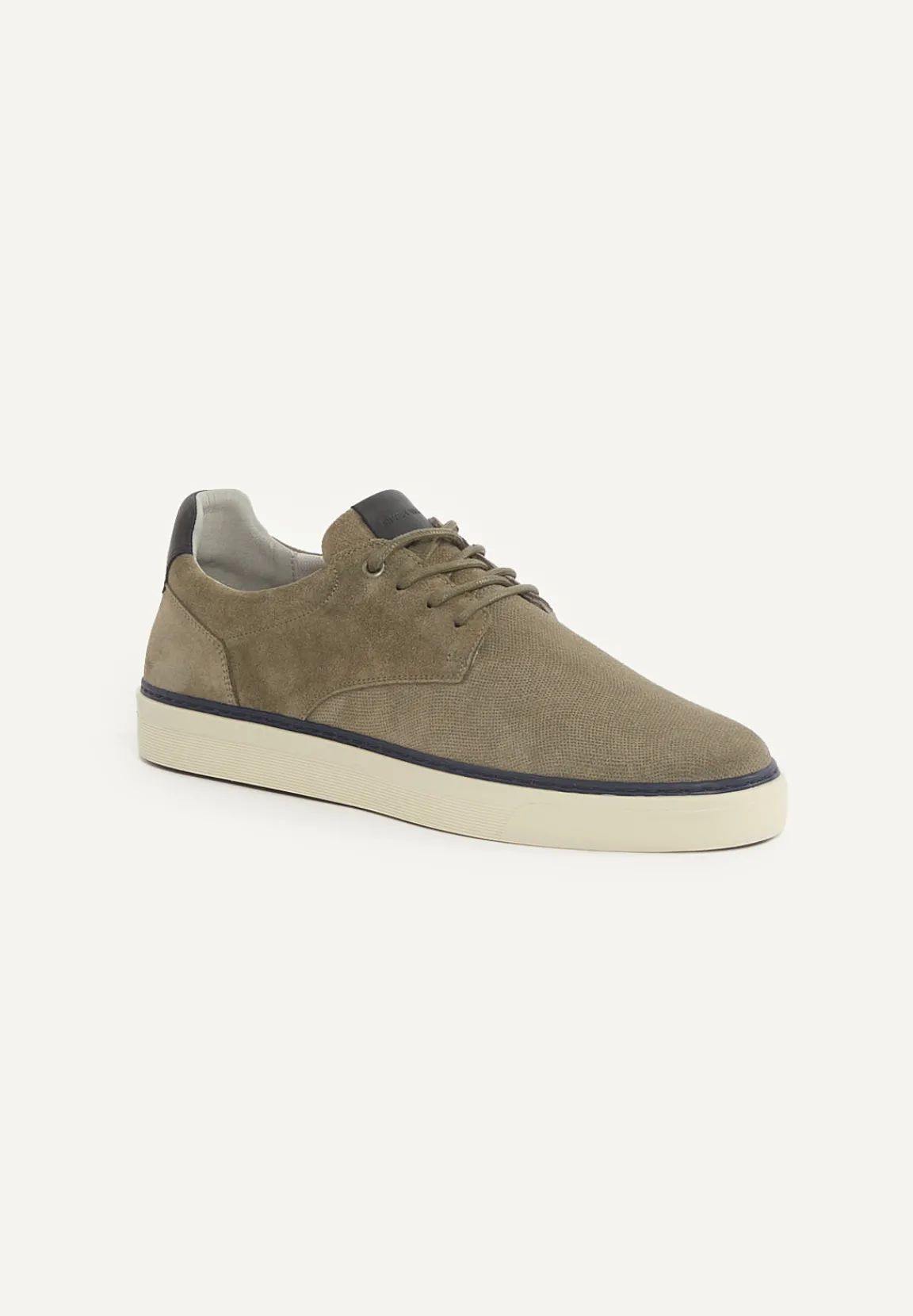 Outlet River Woods Daim sneakers met veters kaki -