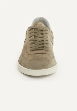 Fashion River Woods Daim sneakers met veters kaki -