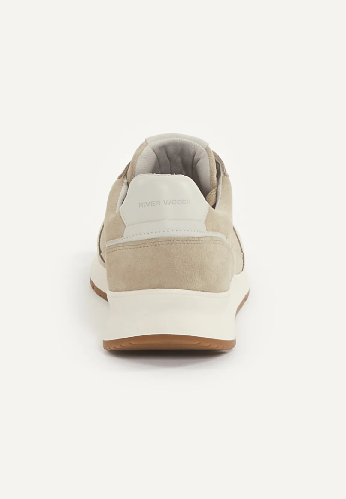 Fashion River Woods Daim sneakers met veters beige -