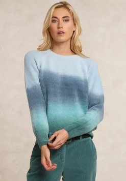 Sale River Woods Degradé trui alpaca-zuivere scheerwol blauw/grijs/groen -