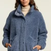 Best River Woods Denim mantel opstaande kraag -