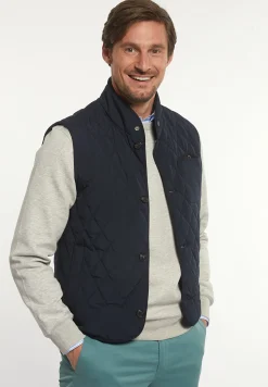 Sale River Woods Diamant gewatteerde bodywarmer navy -