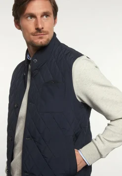 Sale River Woods Diamant gewatteerde bodywarmer navy -