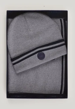 Clearance River Woods Doos sjaal en muts grey mix voor heren -