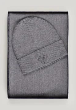 Discount River Woods Doos sjaal en muts grey mix voor heren -