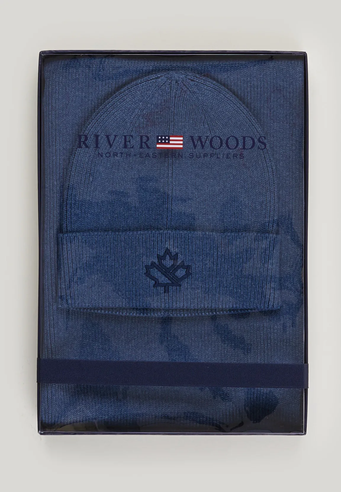 Clearance River Woods Doos sjaal en muts light night mix voor heren -