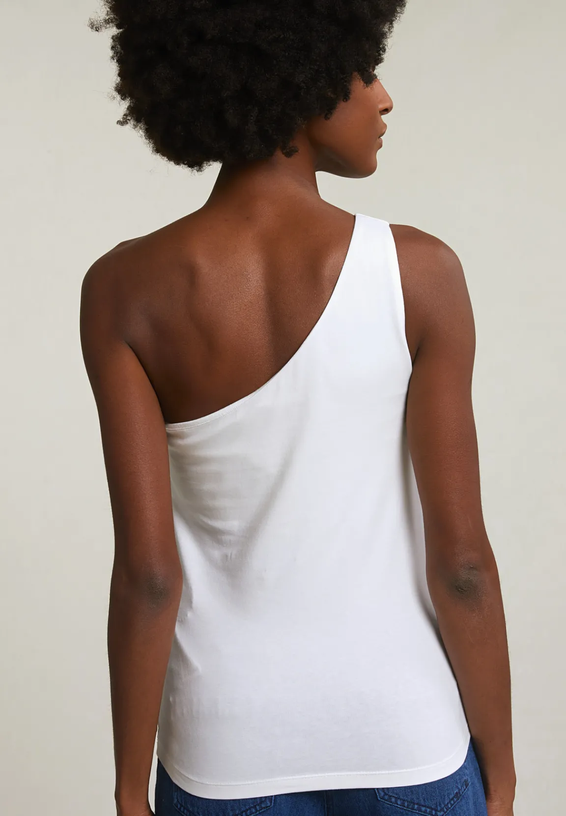 Online River Woods Ecru asymmetrische top -