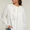 New River Woods Ecru blouse -