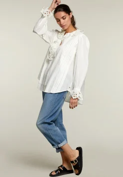 New River Woods Ecru blouse -
