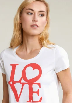 Clearance River Woods Ecru fantasie T-shirt korte mouwen -
