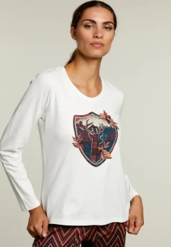 Fashion River Woods Ecru T-shirt ronde hals -