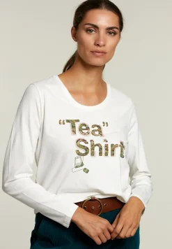 New River Woods Ecru T-shirt ronde hals -