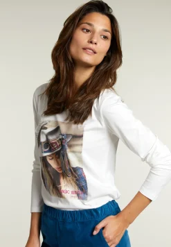 Clearance River Woods Ecru T-shirt ronde hals -