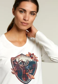 Fashion River Woods Ecru T-shirt ronde hals -
