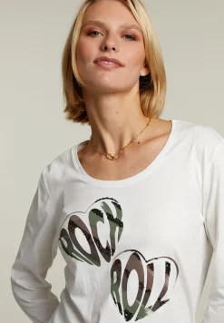 Best River Woods Ecru T-shirt ronde hals -