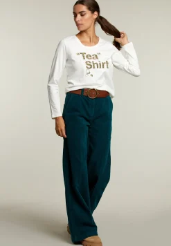 New River Woods Ecru T-shirt ronde hals -