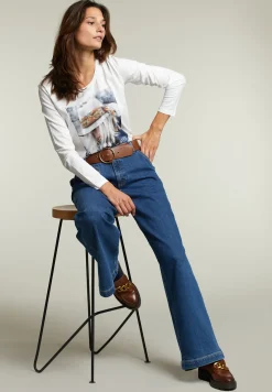 Hot River Woods Ecru T-shirt ronde hals -