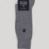 Hot River Woods Effen katoenen sokken oxford mix -
