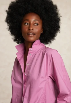 Fashion River Woods Effen klassieke blouse roze -
