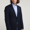 Outlet River Woods Effen zuivere scheerwol blazer blauw -