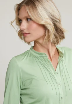 Clearance River Woods Emerald groene klassieke T-shirt lange mouwen -