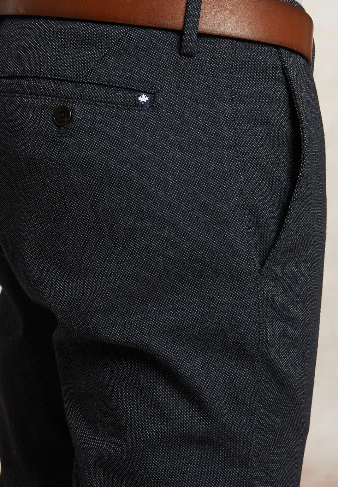 Outlet River Woods Fancy chinobroek stretch navy -