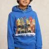 New River Woods Fancy fleece hoodie blauw -