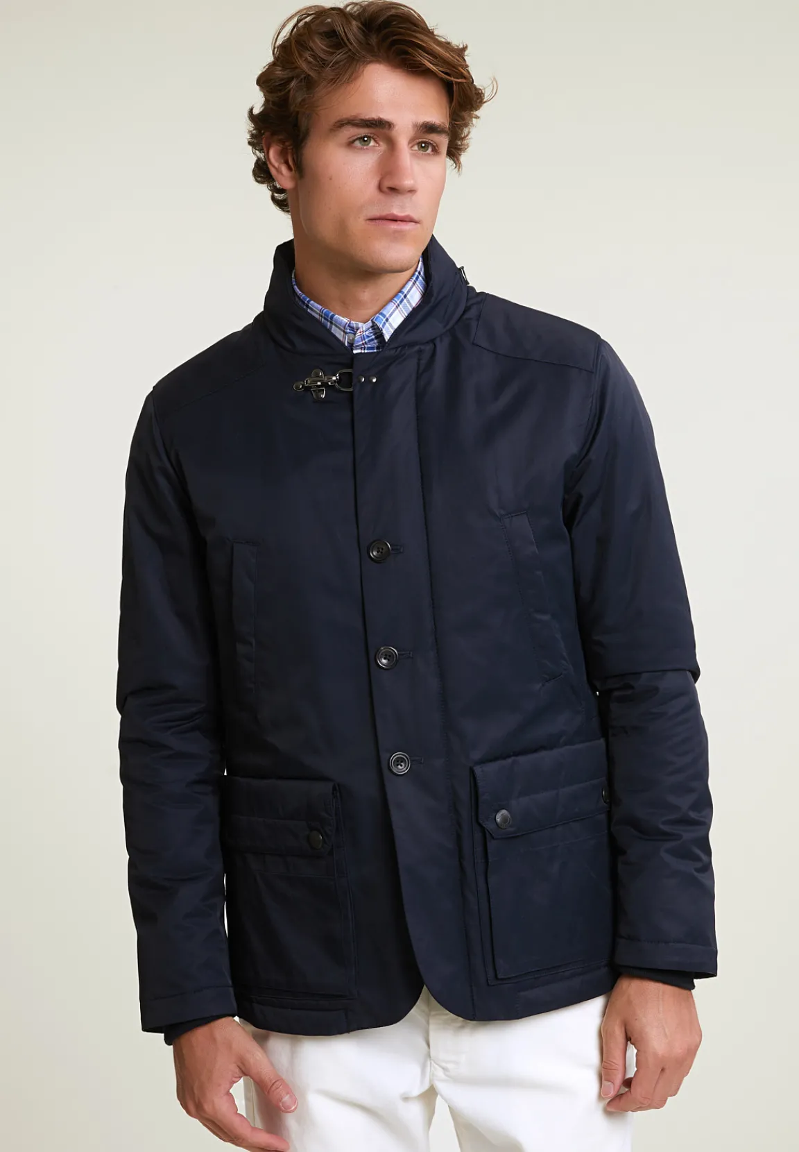 Hot River Woods Fancy jas opgestikte zakken navy -