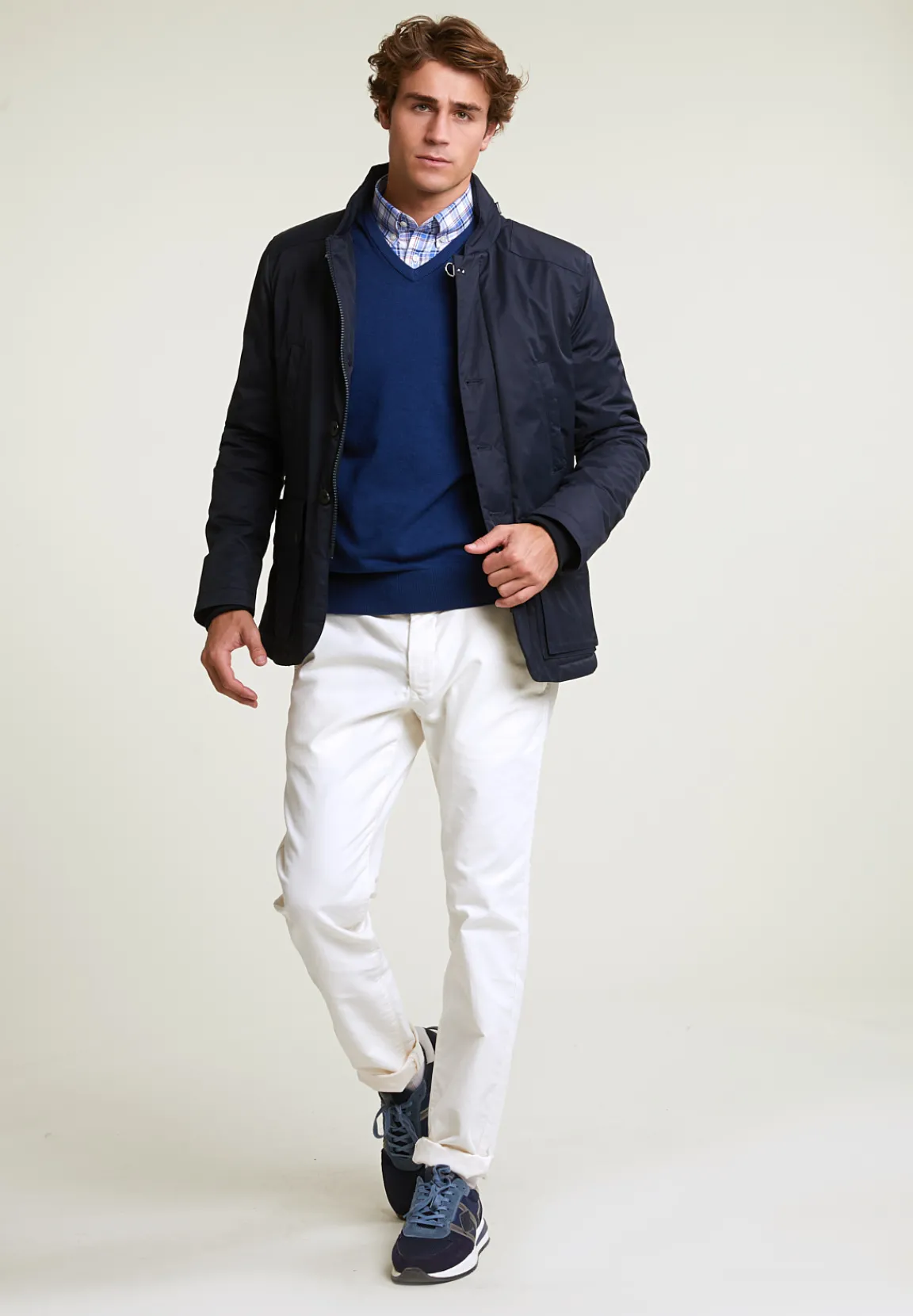 Hot River Woods Fancy jas opgestikte zakken navy -