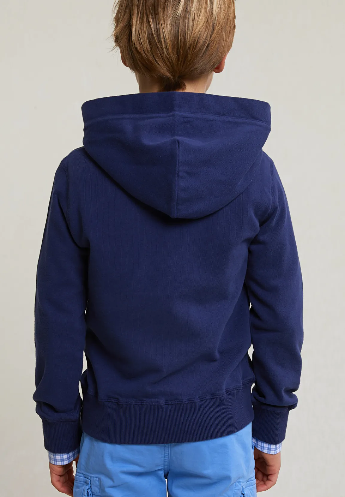 Discount River Woods Fancy katoenen kaptrui deep ocean -