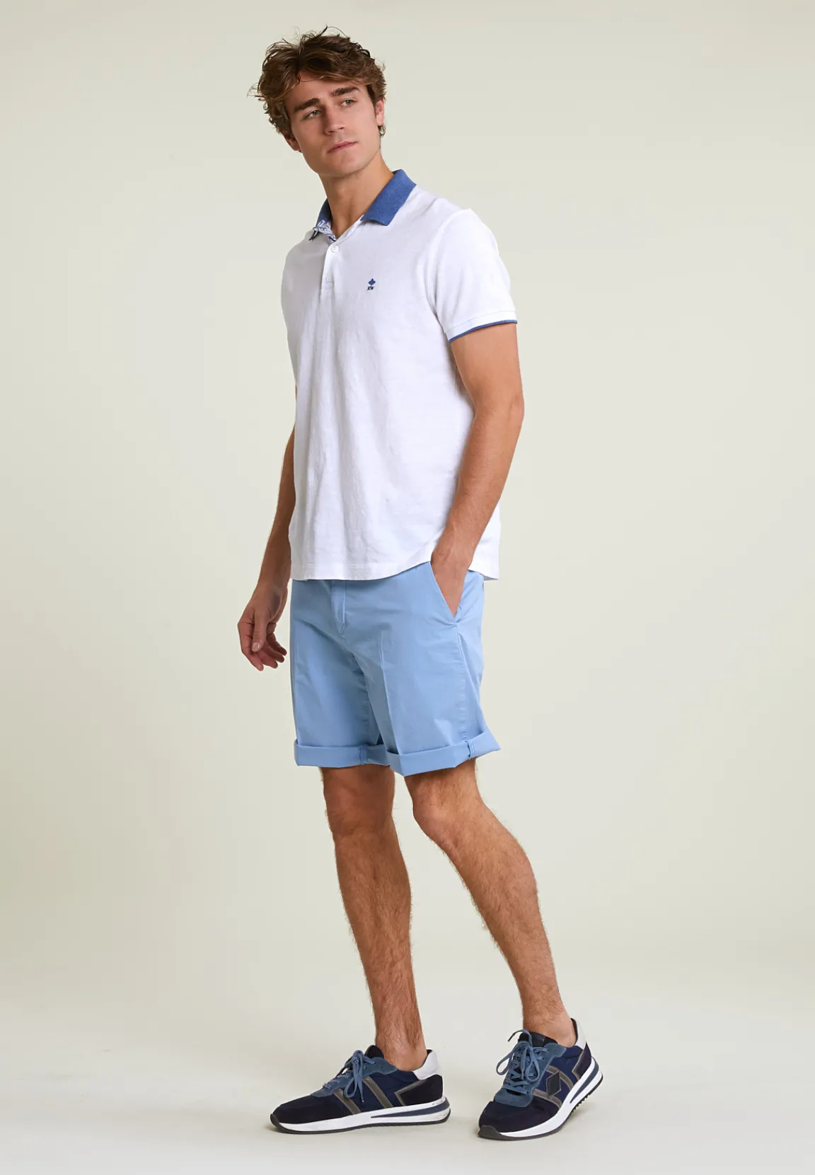 Sale River Woods Fancy katoenen stretch short stone -