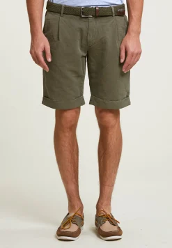Hot River Woods Fancy katoen-linnen chinoshort rosemary -