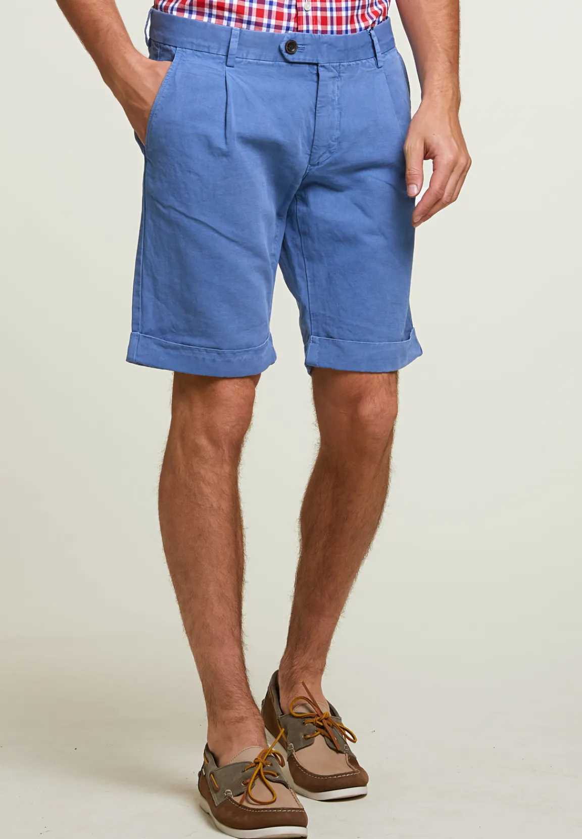 Clearance River Woods Fancy katoen-linnen chinoshort lt lake -
