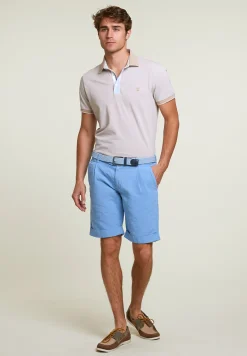 Best River Woods Fancy katoen-linnen chinoshort stone -