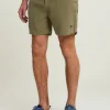 Hot River Woods Fancy linnen short met koord moss -
