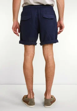 Best River Woods Fancy linnen short oxford blue -