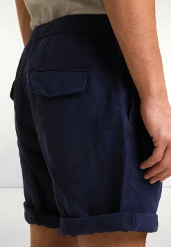 Best River Woods Fancy linnen short oxford blue -