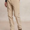 Discount River Woods Fancy ribfluwelen stretch chinobroek beige -