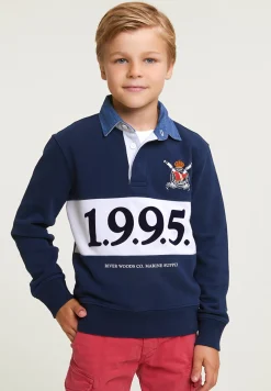 Outlet River Woods Fancy rugbytrui navy -