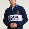 Online River Woods Fancy rugbytrui navy -