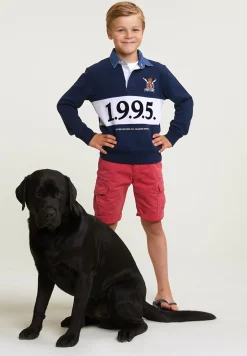 Outlet River Woods Fancy rugbytrui navy -