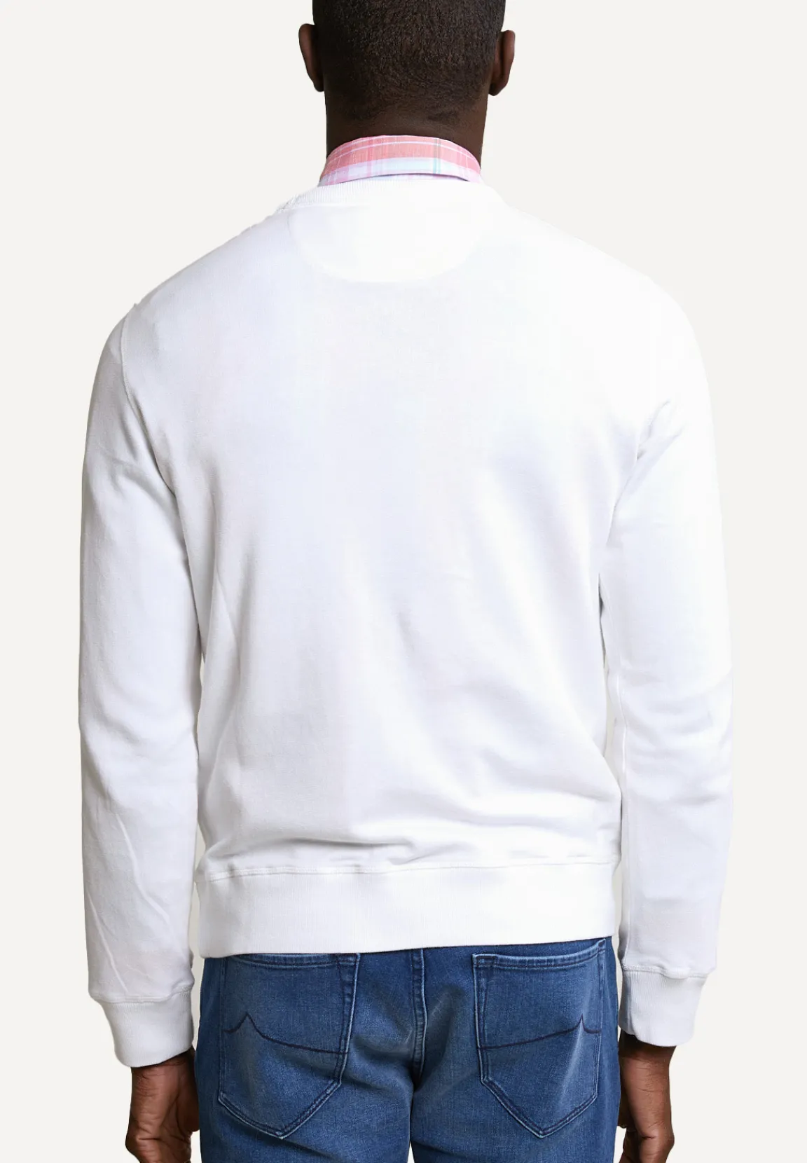 Best River Woods Fancy trui ronde hals écru -