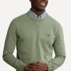 New River Woods Fancy trui ronde hals kaki -